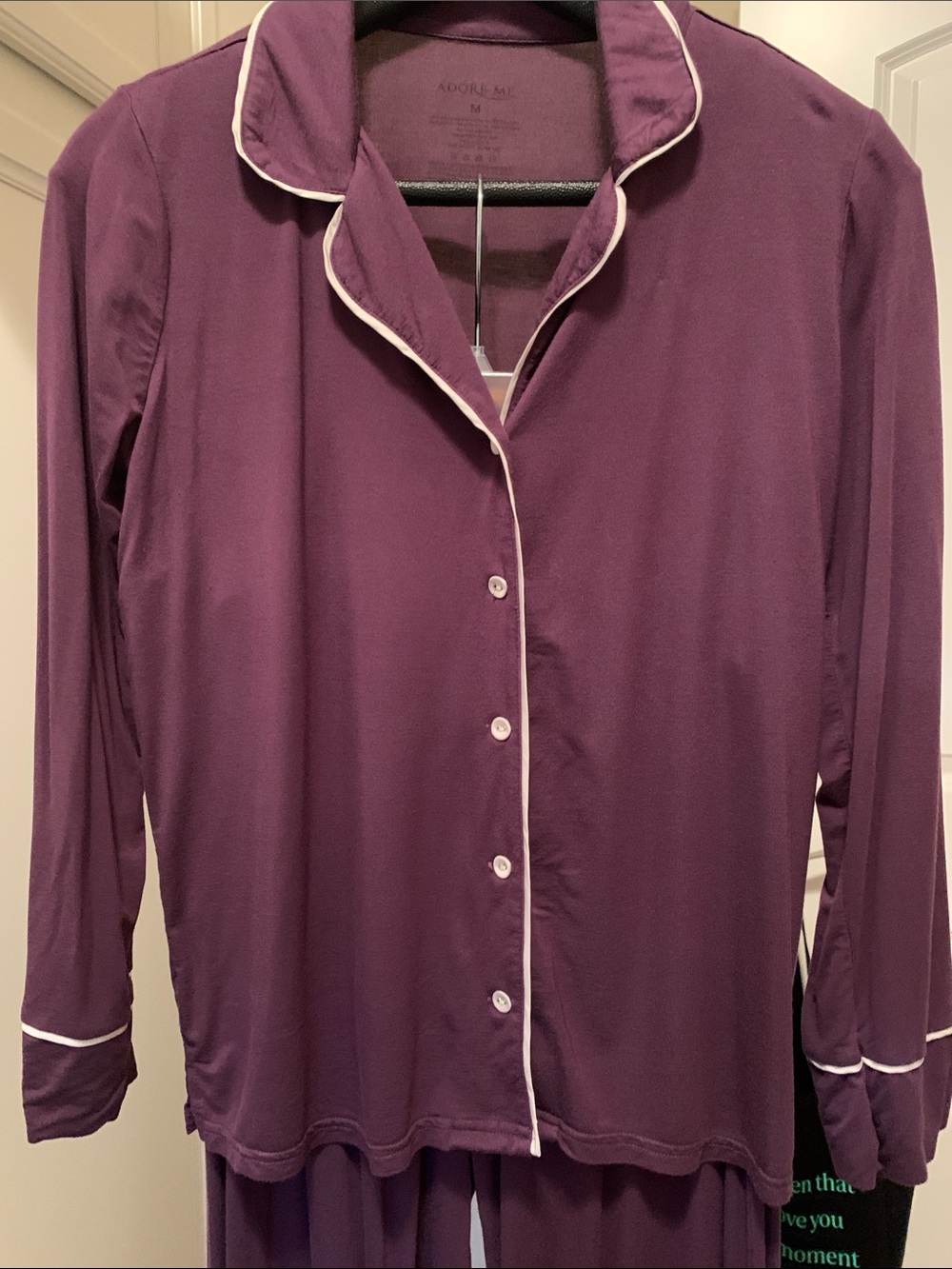 Adore Me Matilda Purple Pajama set size Medium